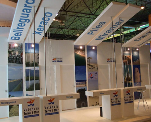 Stand de mostrador multiple