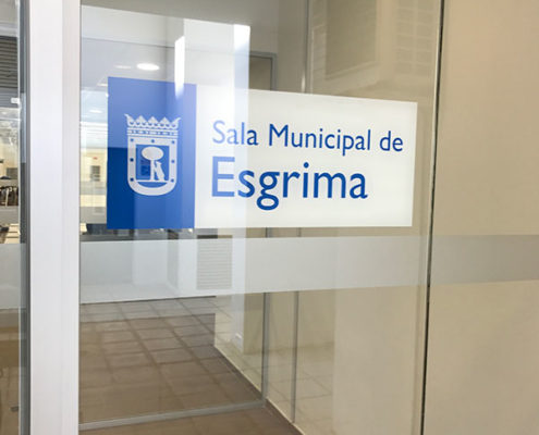 Señalética sala municipal de esgrima