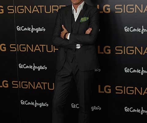 Rotulo en photocall de evento LG Signature Madrid