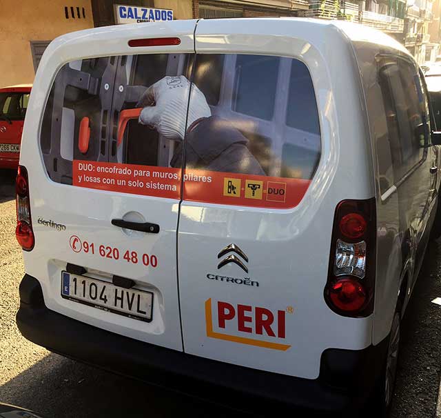 Rótulo Microperforado Coche